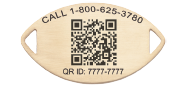 QR Code Santa Rosa Medical ID Bracelet 14k Gold, Gold, pemblem image number 0